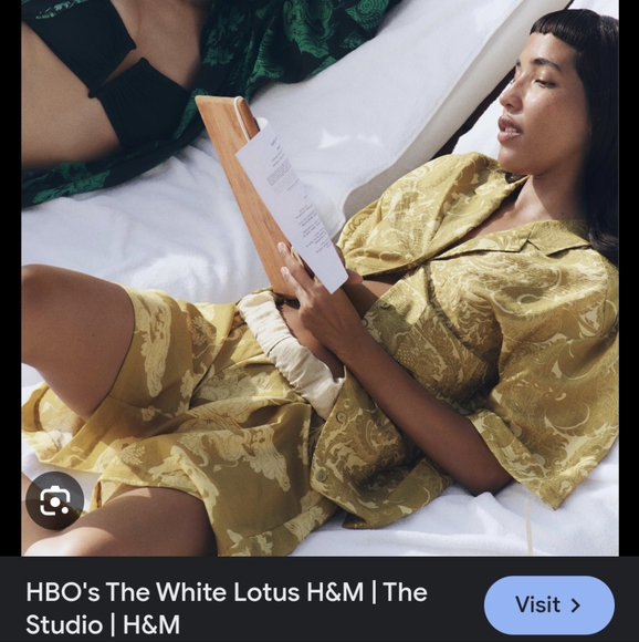 *LAST CHANCE* WHITE LOTUS x H&M PATTERNED KNEE-LENGTH SHORTS NWT Size XXL - Picture 7 of 11